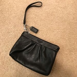 Coach leather wristlet